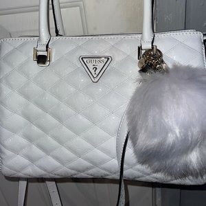 Guess white purse